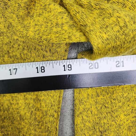 Women's Coco Bianco Yellow Asymmetrical Hem Tunic Top Cowl Neck Stretch Size L - Picture 8 of 10